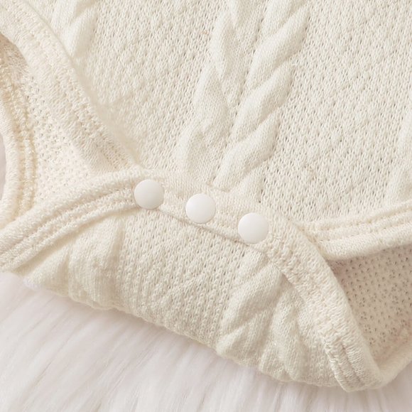 BABY GIRL LETTER GRAPHIC SWEATER AND LEOPARD SKIRT SET - Picture 3 of 8